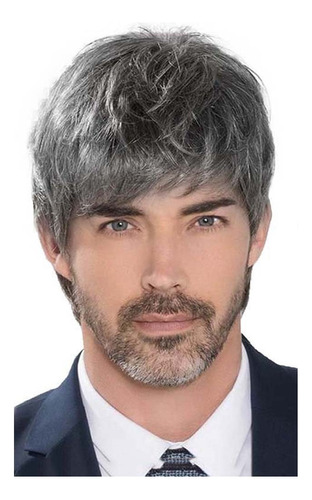 Pelo Corto Y Rizado Esponjoso Para Hombre Cabello Realista