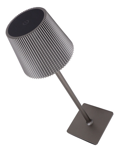 Mesa Led Inalámbrica Gris, Táctil, Portátil, Recargable, 3