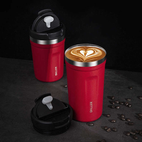 Imagen 2 de 5 de Vaso Termo Diller Termico 12/24hr Mug 450ml Acero Inoxidable
