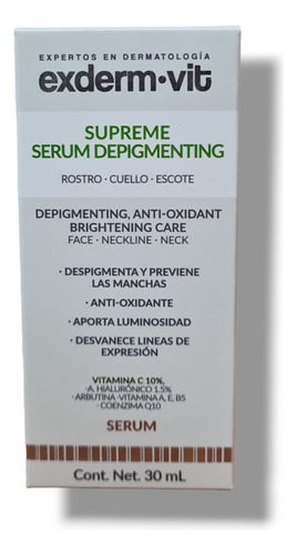 Exderm Vit Serum Supreme Depigmenting Vitamina C