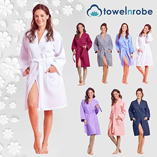 Bata Tipo Gofre Estilo Kimono De Lino Suave Al Tacto ' Bata