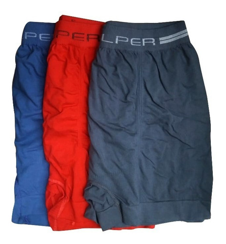 Boxer Hombre Kolper Algodón Liso Sin Costura Art. 3355 S/xxl