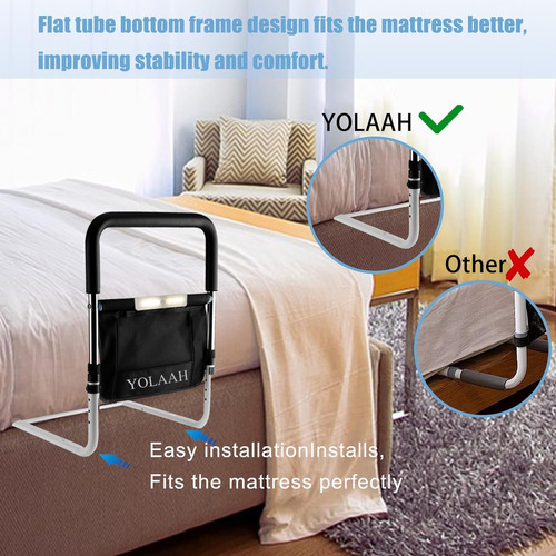 Rieles De Ayuda Cama De 30 Cm De Ancho Adultos Mayores,...
