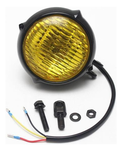 Motornike Faro Delantero Ámbar Para Bobber Chopper