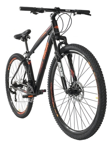 Bicicleta Bike Venice Aro 29 1.0 Mormaii Preto E Laranja
