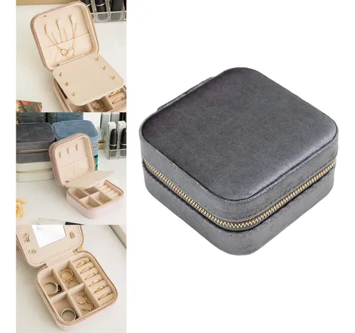 Joyero De Viaje Con Divisores Organizador De Joyas Viaje