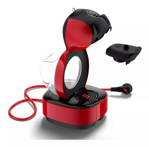 CAFETERA NESCAFÉ DOLCE GUSTO LUMIO ROJA AUTOMÁTICA + PACK 48 CÁPSULAS DE  STARBUCKS