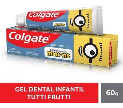 Gel Dental Minions Kids Edição Limitada 60g Colgate