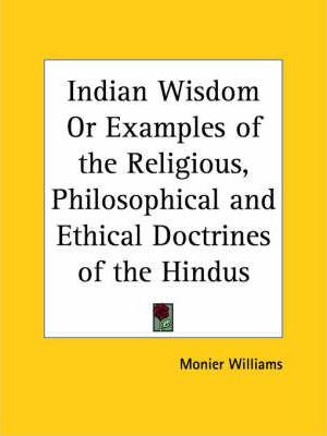 Libro Indian Wisdom Or Examples Of The Religious, Philoso...