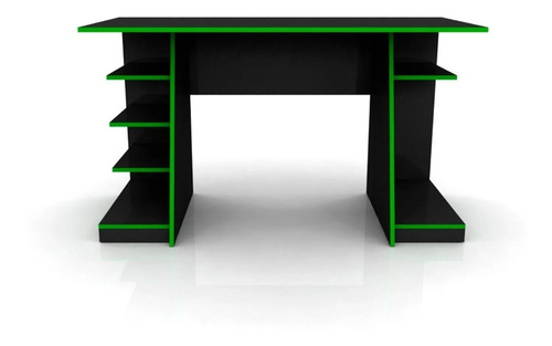 Escritorio Gamer 120x55x76 Negro/verde