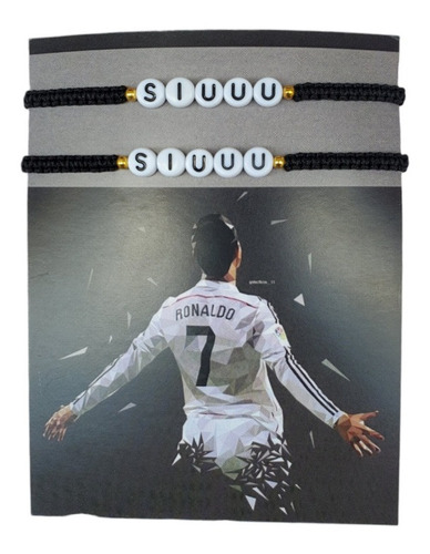 Pulseras Cr7 Moda Par Regalo Amisitad Futbol