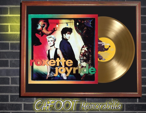 Roxette Joyride Tapa Lp Y Disco Oro Enmarcados