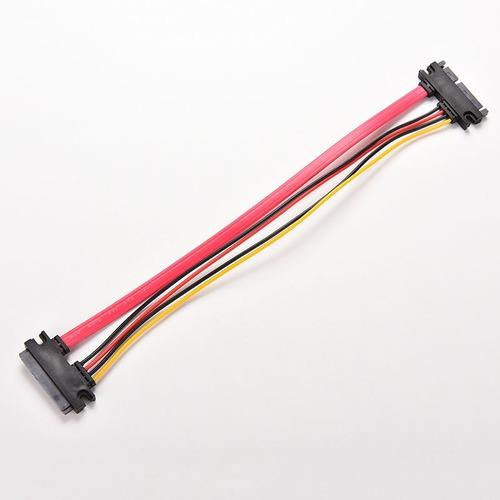 Cable Sata Poder Y Datos 30cms 7+15 Macho Hembra Extension