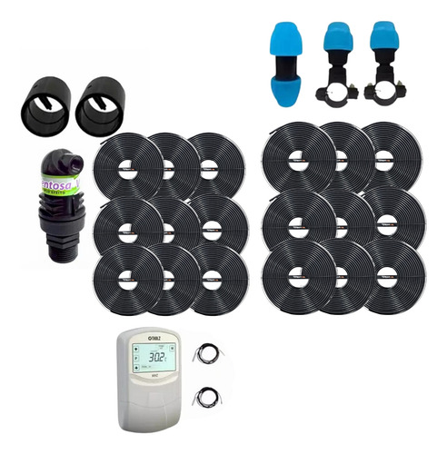Aquecedor Solar Com 18 Placas 72m³ E Comando Nautilus