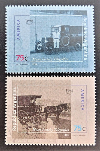 Argentina, Serie Gj 2754-55 Transport Postal 95 Mint L18363