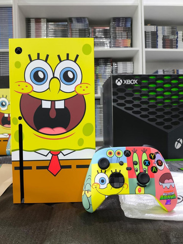 Microsoft Xbox Series X 1tb Nickelodeon All-star Brawl 2 Special Edition Bundle Sponjebob