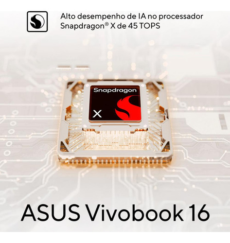 Notebook Asus Vivobook Snapdragon X1 26 100 16gb 1tb Ssd W11