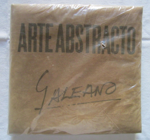 Antiguo Libro Arte Abstracto Jorge Galeano Muñoz 1977