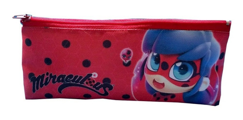 Cartuchera Triangular De Miraculous Ladybug Adrien Marinette