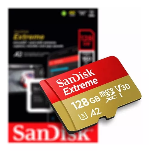 Tarjeta Memoria Sandisk Extreme 128gb 190mb Lectura Sdsqxaa