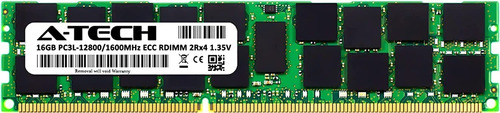 A-tech Rdimm Ecc Registrado 16gb Ddr3 1600 Mhz Pc3-12800r