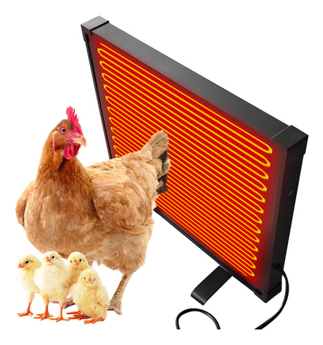 Lámpara Brooder Coop Chicken, Plana Que Panel, Eficiente Y S