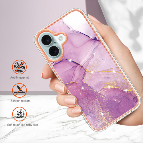 Capa Para Telefone À Prova De Choque Com Estampa De Mármore