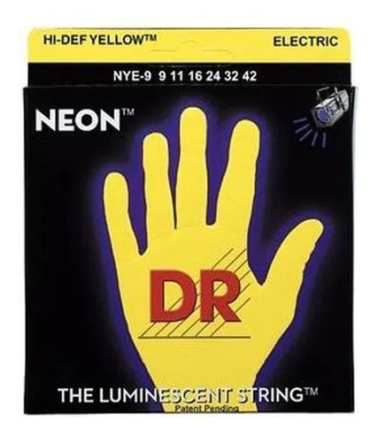 Corda Dr Neon Guitarra Yellow Nye-010