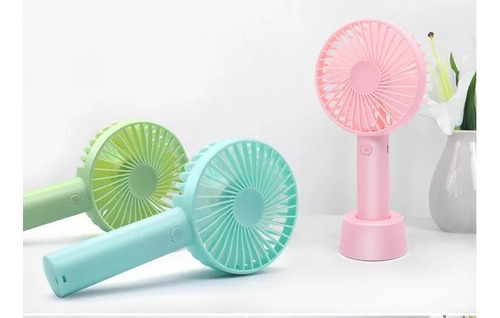 Mini Ventilador Portatil De Larga Duracion Base Y Mano