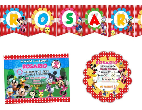 Kit Imprimible Mickey Minnie Y Sus Amigos  Casa De Mickey