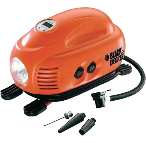 Inflador Electrico Compresor Linterna Auto 12v Black Decker