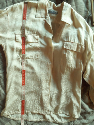 Camisa Large/xl Vintage Tela Labrada, Impecable Estado!