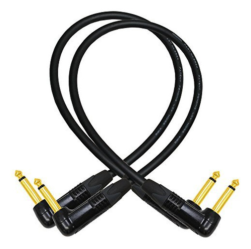 2 Unidad 15  Cable Para Instrumento Guitarra Hecho Medida Ts