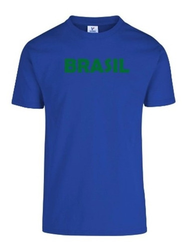 Playera Moda Brasil Mundial Casual Selección Futbol Comoda