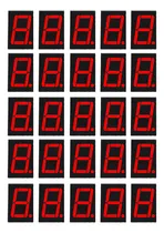 Comprar 20 Pzas. Display 7 Segmentos 1 Dígito Rojo Dip10 0.56 Catodo