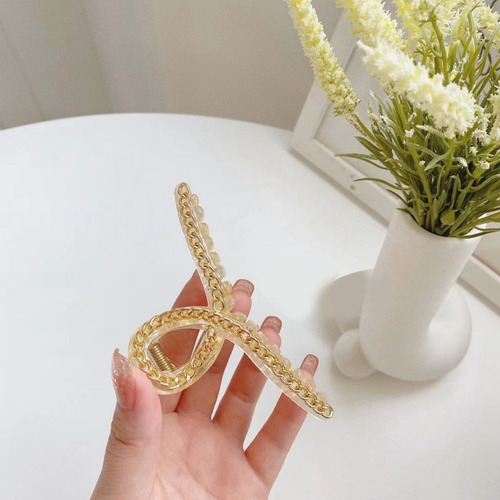 Coreano De La Moda De Perlas Pinza Para El Pelo 6 Piezas