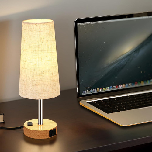 Lámpara De Mesita De Noche Con Control Táctil Para Dormitori