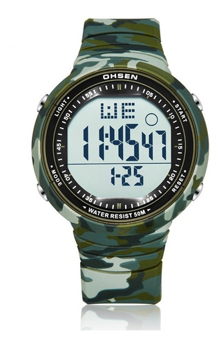 Relógio Masculino Ohsen Digital 1812 - Verde Camuflado