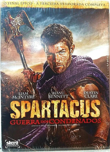 Box Spartacus Guerra Dos Condenados - 3ª Temporada - 4 Dvd's