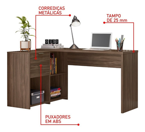 Mesa de esquina en L para muebles notables de oficina Nt2060