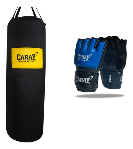 Saco De Boxeo Mma Profesional + Guantes Mma Pro Caray