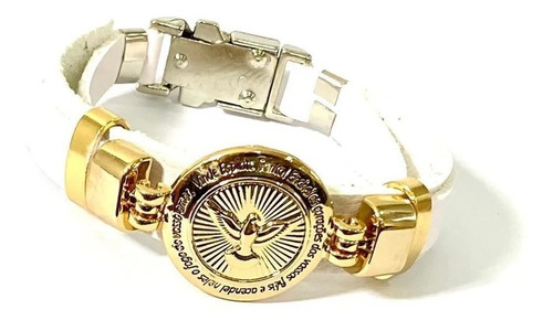 Imagem 2 de 5 de Pulseira De Couro Espirito Santo Verniz Italiano