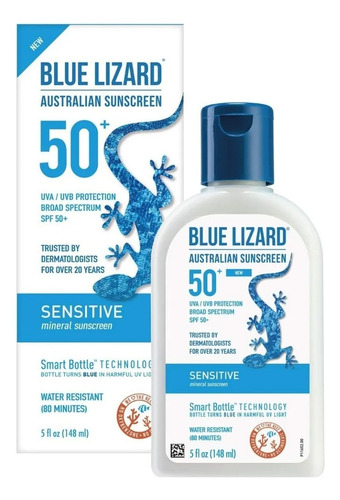 Protector Solar Mineral Blue Lizard Sensitive Spf 50 148 Ml