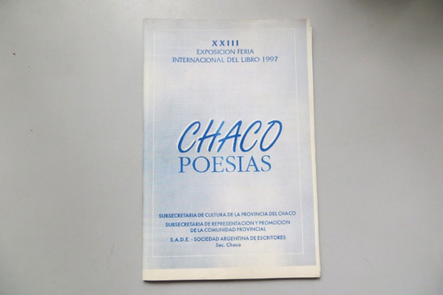 Chaco Poesías Feria Internacional Del Libro 1997