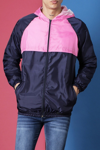 Imagen 3 de 7 de Campera Bomber Combinada 38450 Hombre