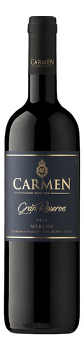 Caja De 6 Vino Tinto Carmen Gran Reserva Merlot 750 Ml