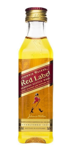 Miniatura Whisky J.walker Red Label 50ml