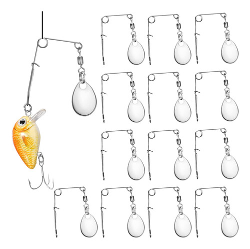 40 Piezas De Cuchillas Giratorias De Pesca, Spinnerbait, Cuc