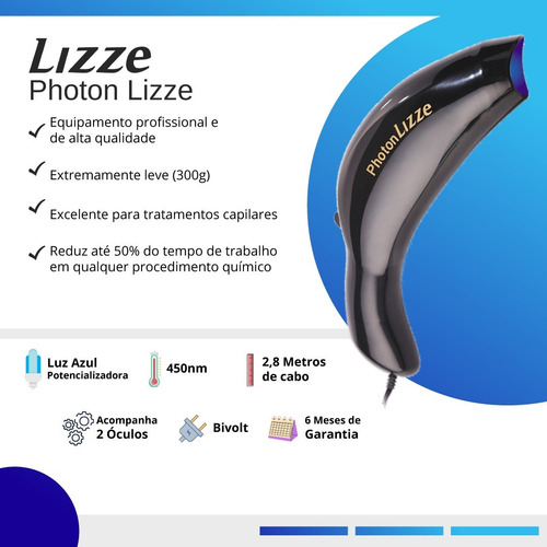 Imagem 4 de 10 de Photon Lizze Laser Capilar + Progressiva Organic Troia Hair