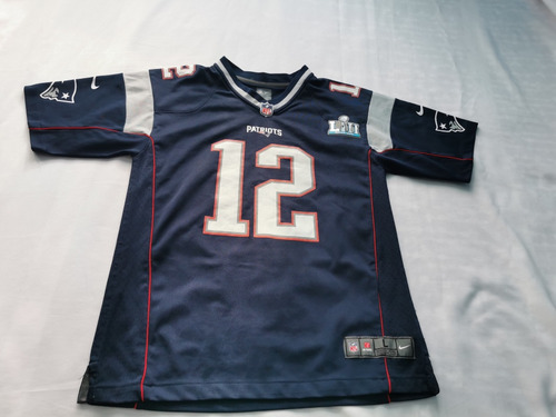 Jersey Nike Nfl L Juvenil 14-16 Años Pats Patriotas Tom Brad